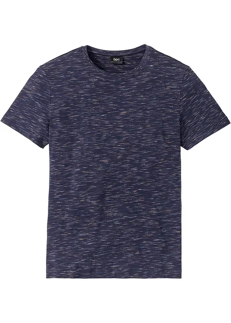 T-Shirt in Regular Fit in blau von vorne - bonprix