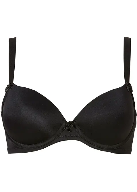 Schalen-BH mit Bügel in schwarz von vorne - bonprix