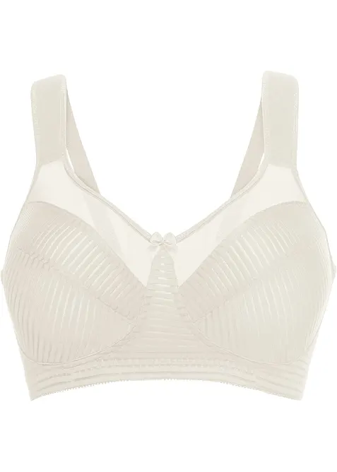 Minimizer-BH ohne Bügel mit gepolsterten Trägern in beige von vorne - bonprix