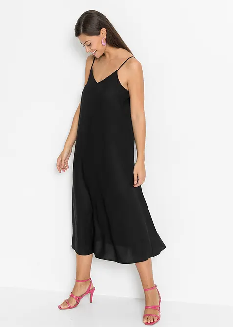 Kleid in schwarz im Look von vorne (Totalaufnahme) - bonprix