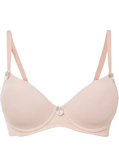 Schalen-BH mit Bügel in beige von vorne - bonprix