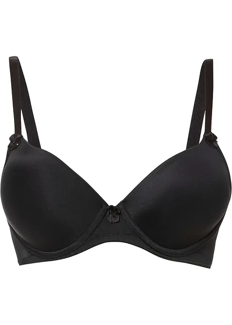 Schalen-BH mit Bügel in schwarz von vorne - bonprix
