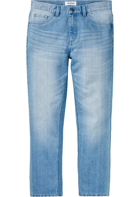 Classic-Fit-Jeans, Straight in blau von vorne - bonprix