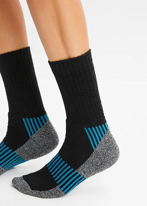 Thermo Tennissocken mit Innenfrottee (5er Pack) in grün (Detailaufnahme) - bonprix