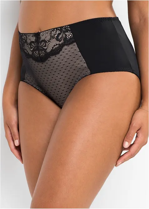 Formslip mit Spitze in schwarz von vorne - bonprix