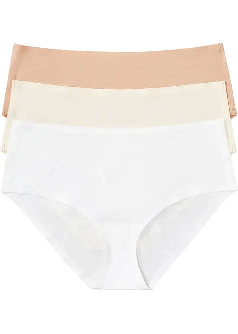 Feel Comfort Nahtlose Panty (3er Pack) in rosa von vorne - bonprix
