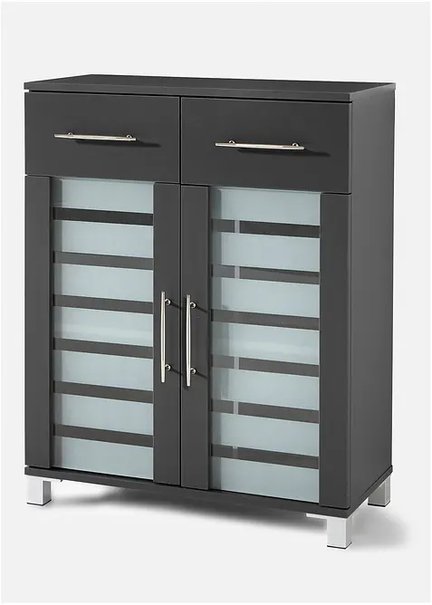 Badezimmer Schrank in grau von vorne - bonprix