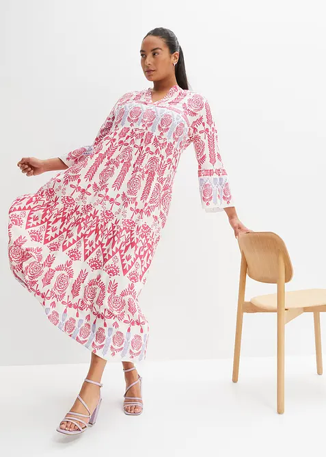 Maxikleid in weiß von vorne (Totalaufnahme) - bonprix