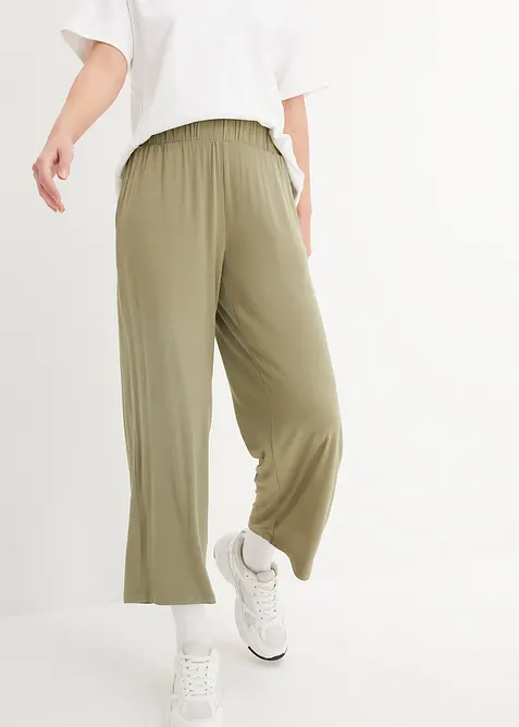 7/8- Shirthose, High-Waist, 2er-Pack in blau von vorne - bonprix