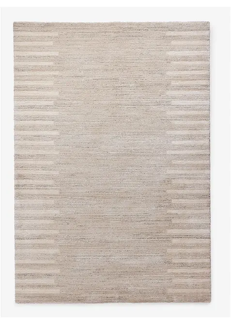 Teppich mit außergewöhnlich softer Oberfläche in beige von vorne - bonprix