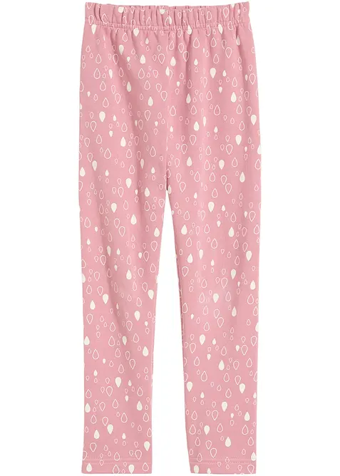 Kinder Thermoleggings in rosa von vorne - bonprix