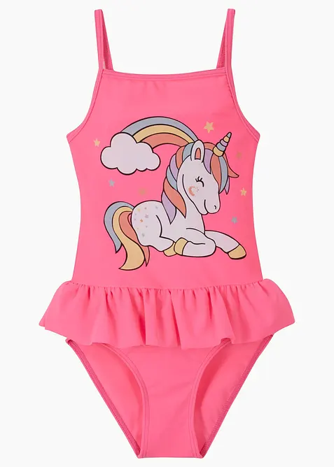 Mädchen Badeanzug in pink - bonprix