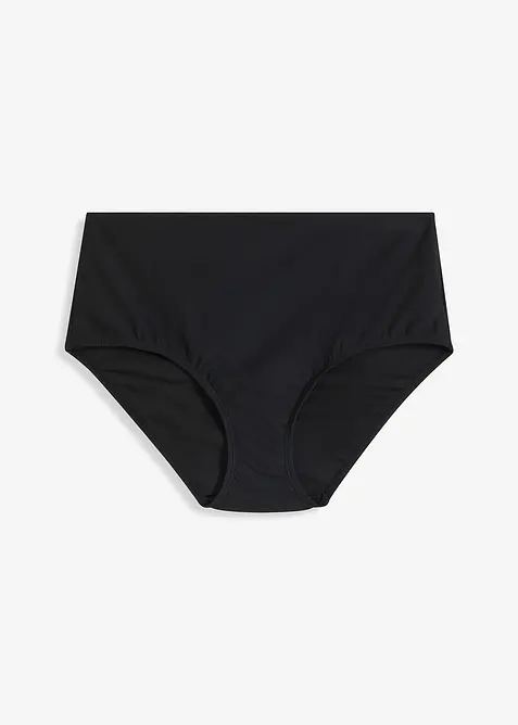 Light Highwaist Shape-Bikinihose in schwarz von vorne - bonprix