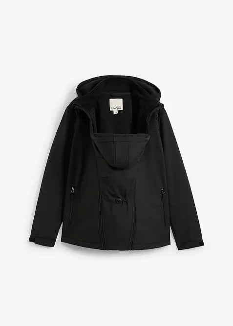 2-in-1 Tragejacke für Herren mit Trageeinsatz in schwarz von vorne - bonprix