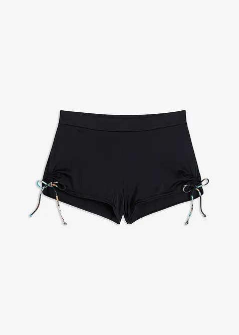 Badeshorts mit Innenslip in schwarz von vorne - bonprix