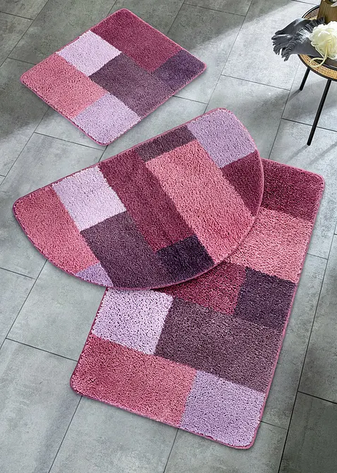 Getuftete Badematte mit Pastell-Farben in rosa - bonprix