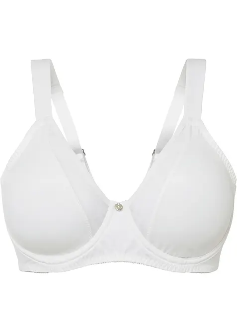 Minimizer-BH mit gepolsterten Trägern in weiß von vorne - bonprix