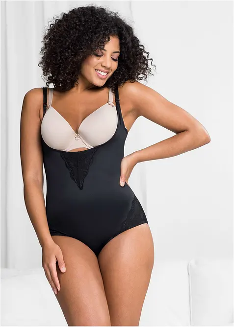 Strong Shape Body in schwarz von vorne (Totalaufnahme) - bonprix