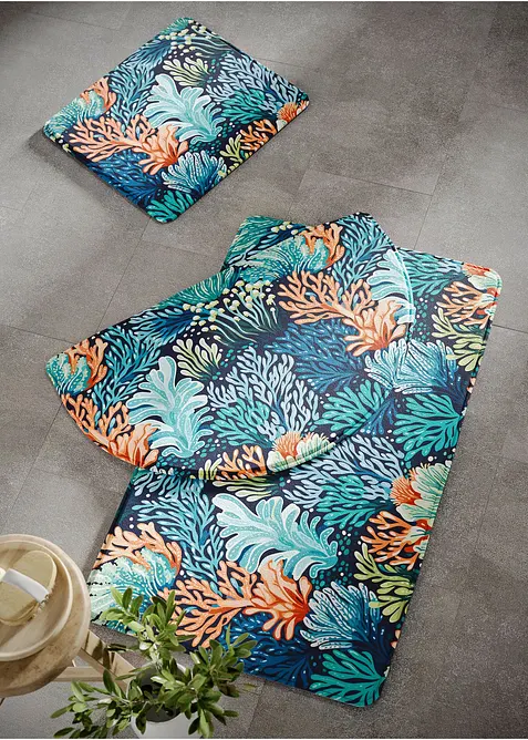 Badematte mit Memory Schaum in blau - bonprix