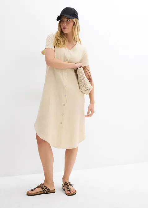 bonprix, Blusenkleid aus softem Musselin