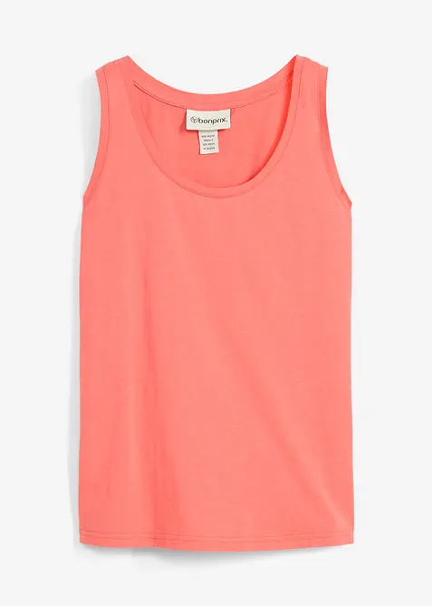 Tanktop mit Seidenanteil in pink von vorne - bonprix