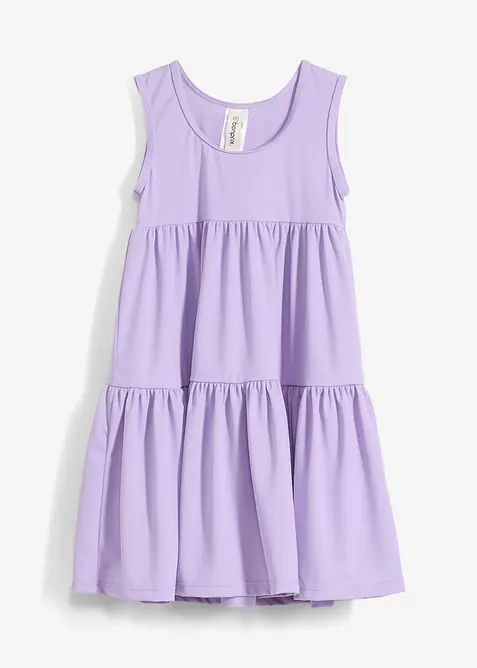 Mädchen Badekleid in lila von vorne - bonprix