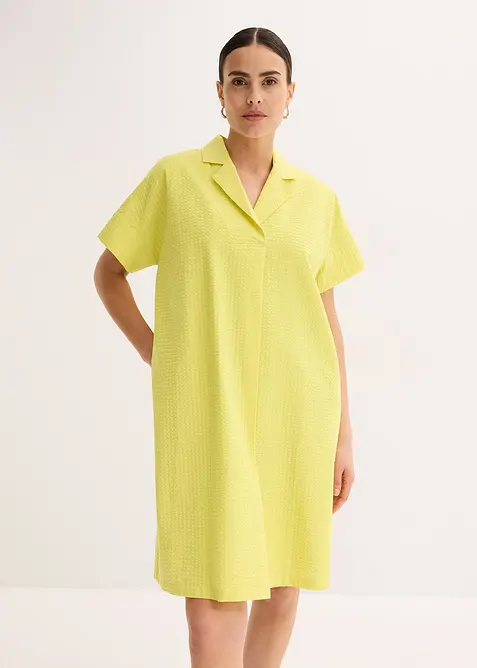 bonprix, Lockeres Kleid aus Baumwolle mit eingelegter Falte