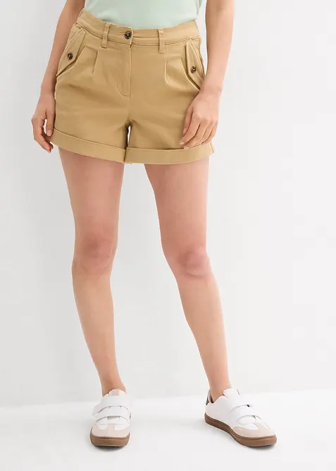 bonprix, Twill-Shorts mit hohem Bund
