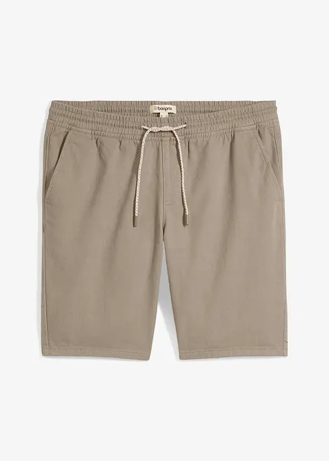 Schlupf-Bermuda aus Baumwolle in Regular Fit in grün von vorne - bonprix