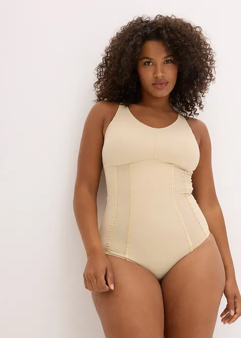 Strong Shape Body ohne Bügel in beige von vorne (Totalaufnahme) - bonprix