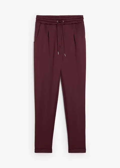 Chinohose aus Scuba in rot von vorne - bonprix
