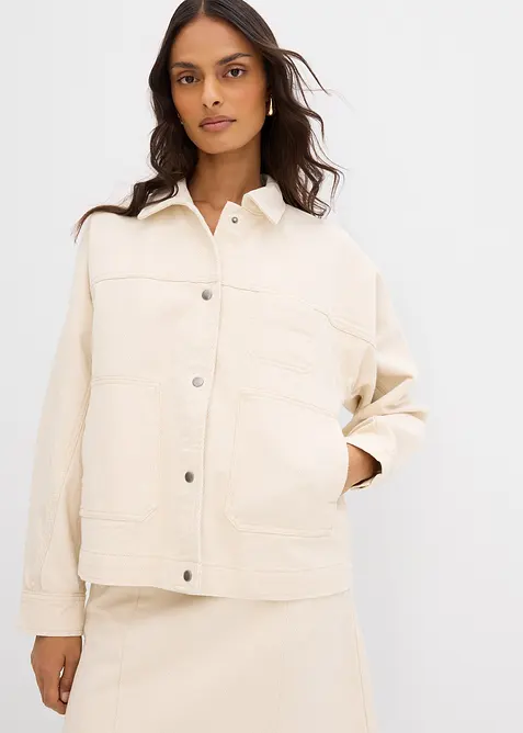 bonprix, Twill-Jacke aus reiner Baumwolle