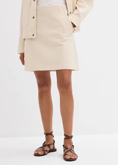 bonprix, Twill-Rock aus reiner Baumwolle