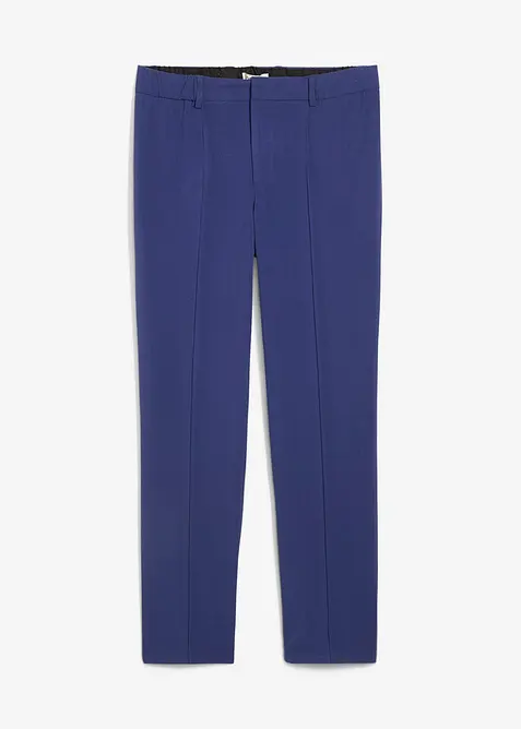 Regular Fit Baukasten-Anzugshose, Tapered in blau von vorne - bonprix