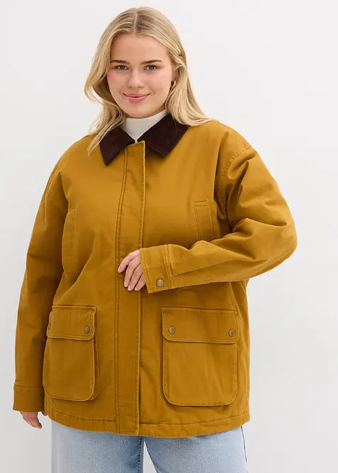 Oversize-Parka in braun von vorne (im Anschnitt) - bonprix