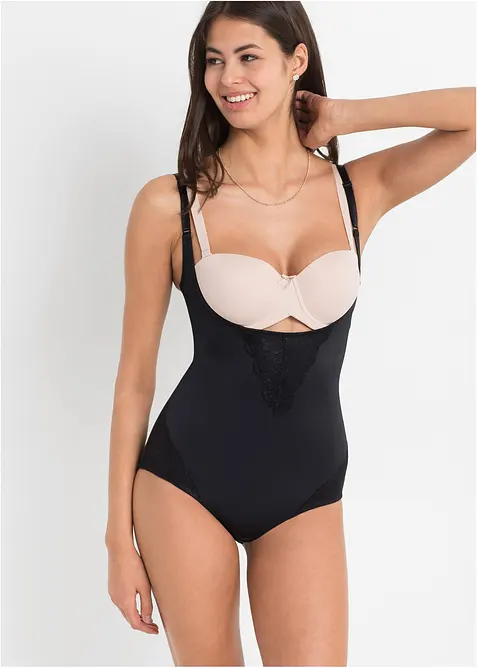 Strong Shape Body in schwarz von vorne (Totalaufnahme) - bonprix