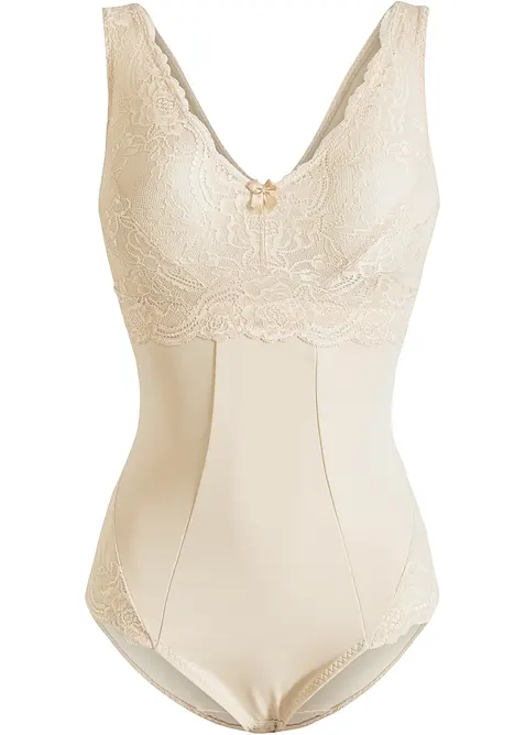 Shape Body ohne Bügel mit mittlerer Formkraft in beige von vorne - bonprix
