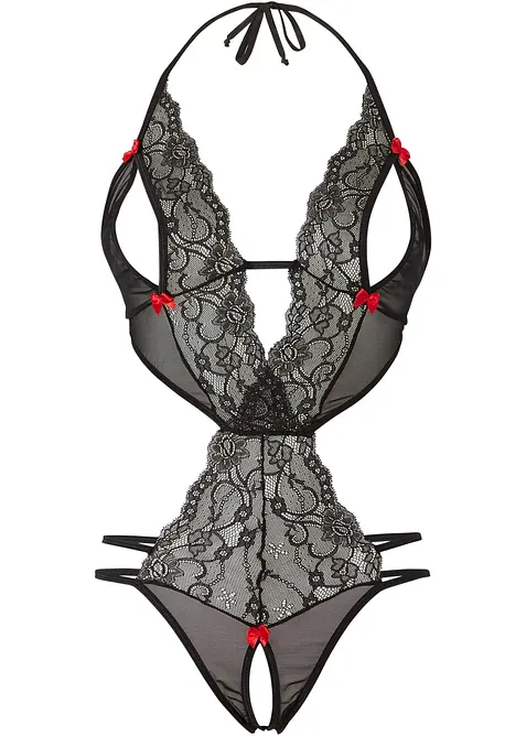 Stringbody ouvert in schwarz - bonprix