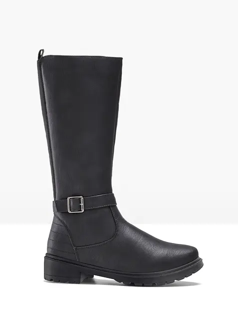 Stiefel in schwarz von vorne - bonprix