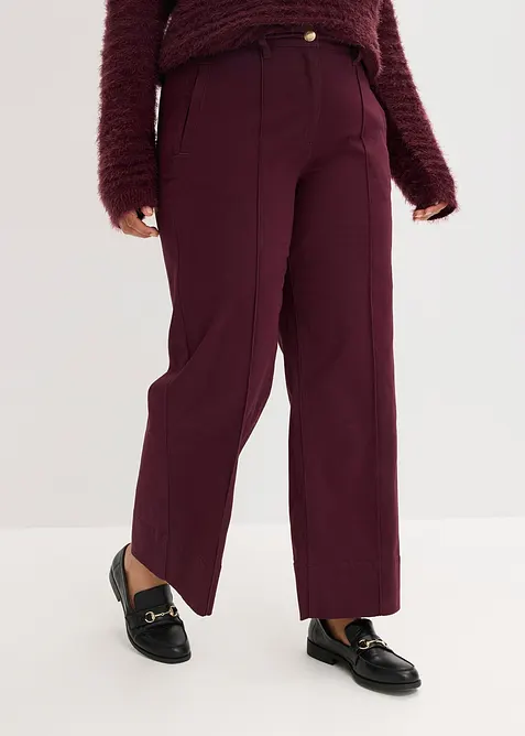 Twillhose mit Biese und Leistentasche in rot von vorne - bonprix