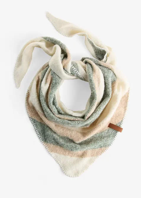 Dreieckstuch in beige von vorne - bonprix