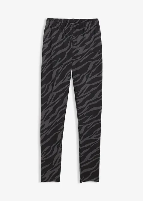 Thermo-Leggings in grau von vorne - bonprix
