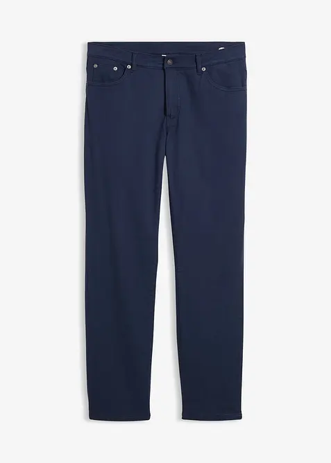 Regular Fit Stretch-Thermohose, Straight in blau von vorne - bonprix