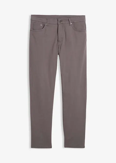 Regular Fit Stretch-Thermohose, Straight in grau von vorne - bonprix
