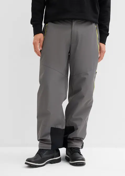 Thermo-Funktionshose in Regular Fit in grau von vorne - bonprix