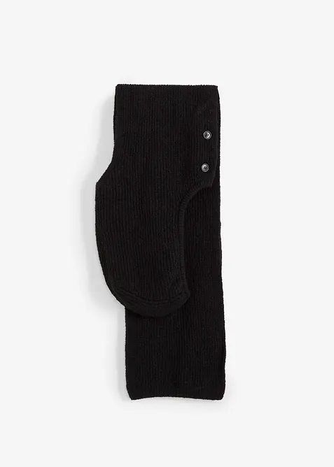Kapuzenschal in schwarz von vorne - bonprix