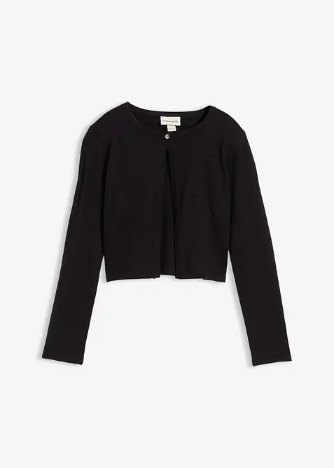 Strickbolero in schwarz von vorne - bonprix