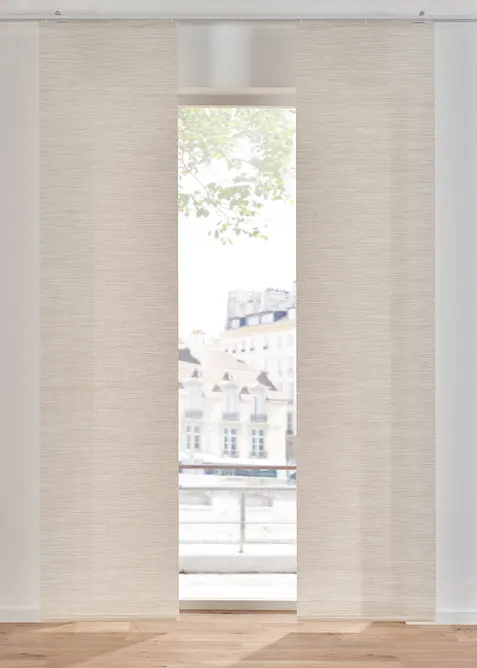 Schiebegardine in Bambus Optik (1er Pack) in beige - bonprix