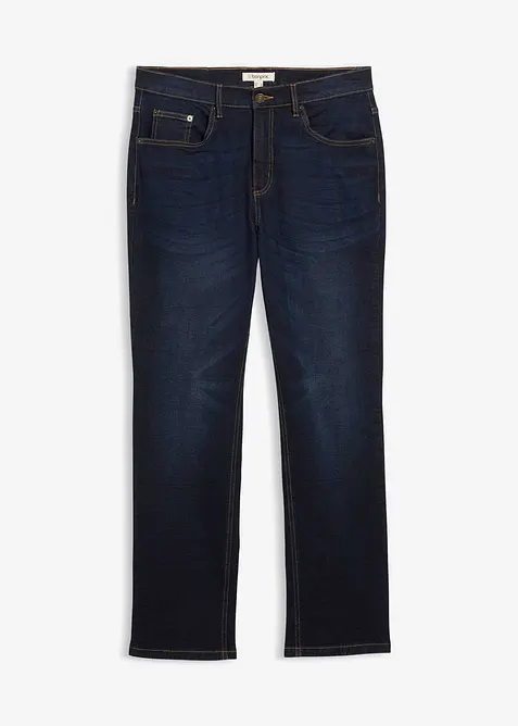 Classic-Fit-Jeans, Straight in blau von vorne - bonprix