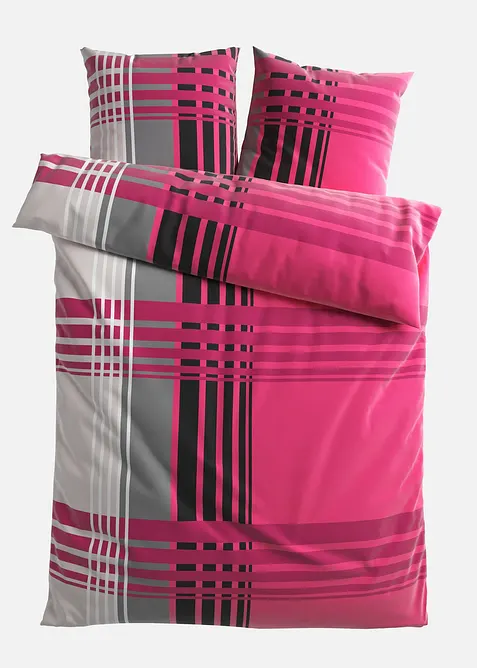 Linon-Bettwäsche in pink von vorne - bonprix